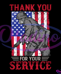 Thank You For Your Service American Army PNG Sublimation Designs