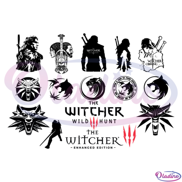 The Witcher Characters Bundle SVG Digital File