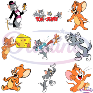 Tom And Jerry Bundle SVG PNG Digital File