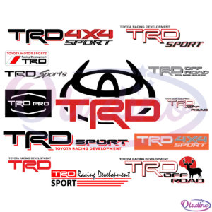 Toyota Racing Development Bundle SVG Digital File