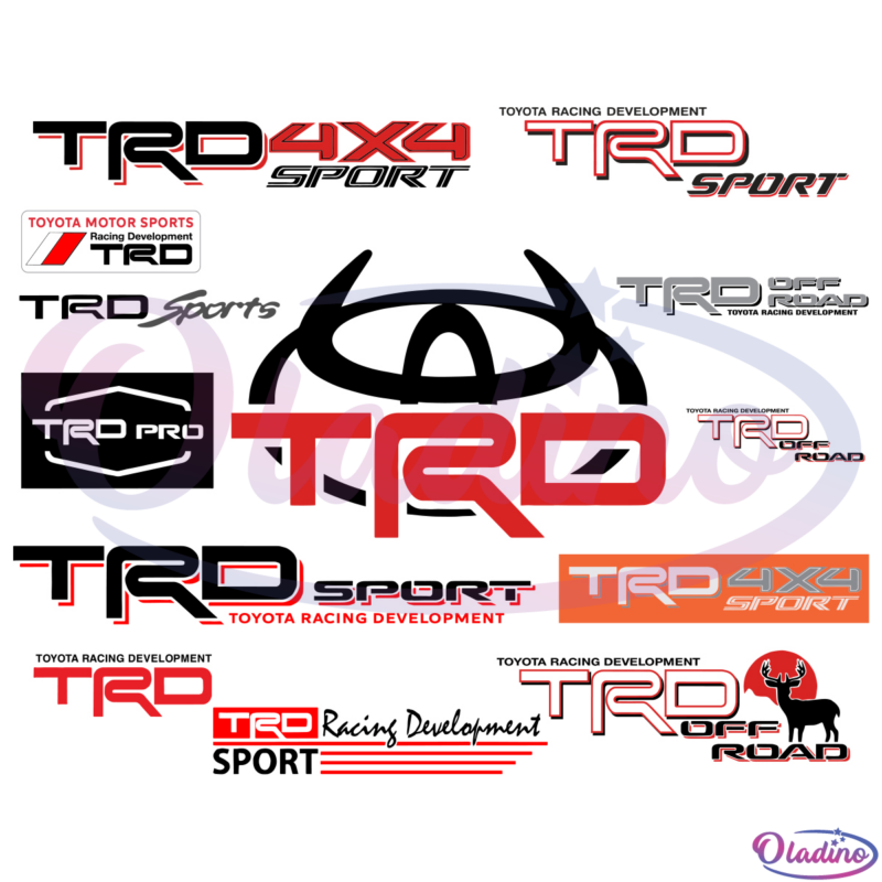 Toyota Racing Development Bundle SVG Digital File, Brand Svg, TRD Svg
