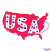 USA American Map 4th Of July SVG PNG Digital File