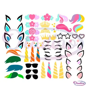 Unicorn Bundle SVG Digital File