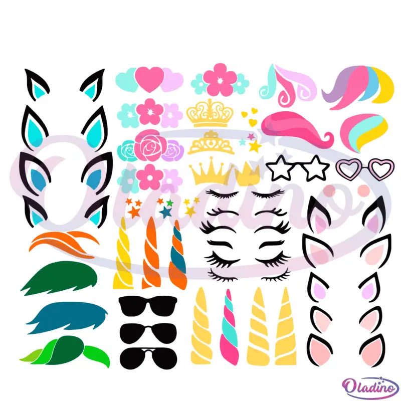 Unicorn Bundle SVG Digital File