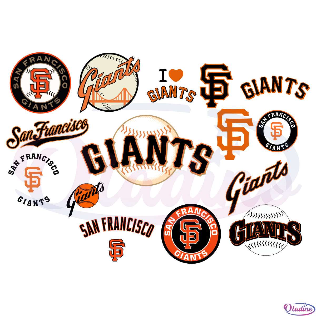 15 Layered San Francisco Giants Logo Svg File, Baseball Team Svg