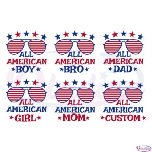 All America Family Bundle Svg