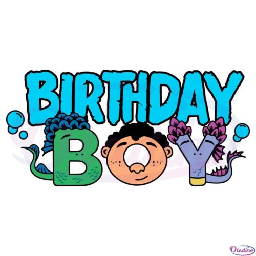 Birthday Boy Luca Alberto Sea Monster Svg File