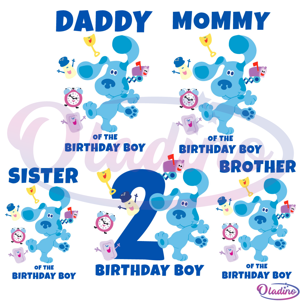 Blues Clues Family Of The Birthday Boy SVG PNG Digital File