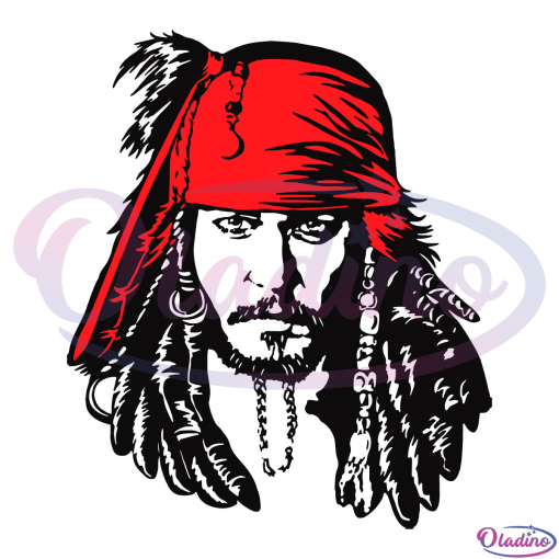 Captain Jack Sparrow SVG PNG Digital File, Jack Sparrow Svg