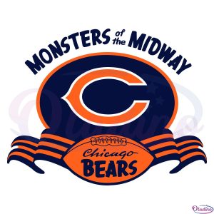 Chicago Bears Monsters Midway SVG File, Football Go Bears SVG