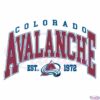 Colorado Avalanche Est 1972 Svg Digital File, Vintage NHL Svg