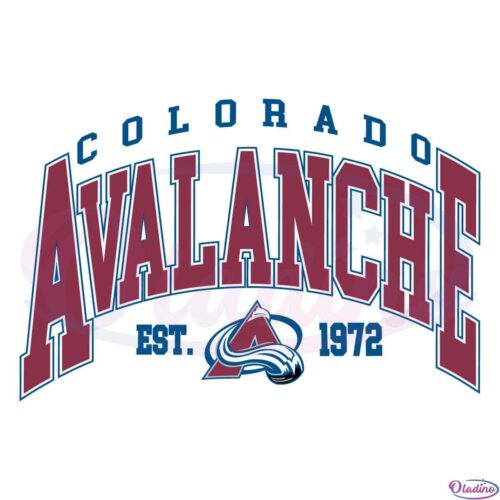 Colorado Avalanche Est 1972 Svg Digital File