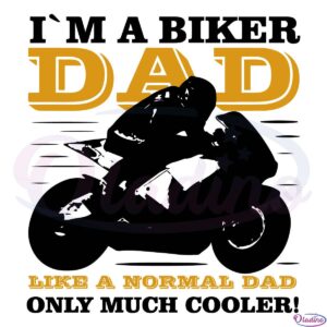 Cool Biker Dad Svg