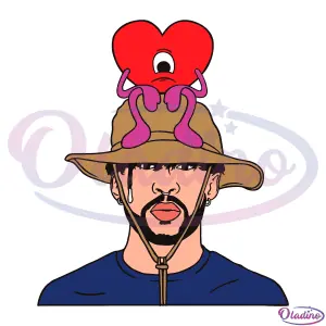 Corazon de Bad bunny SVG