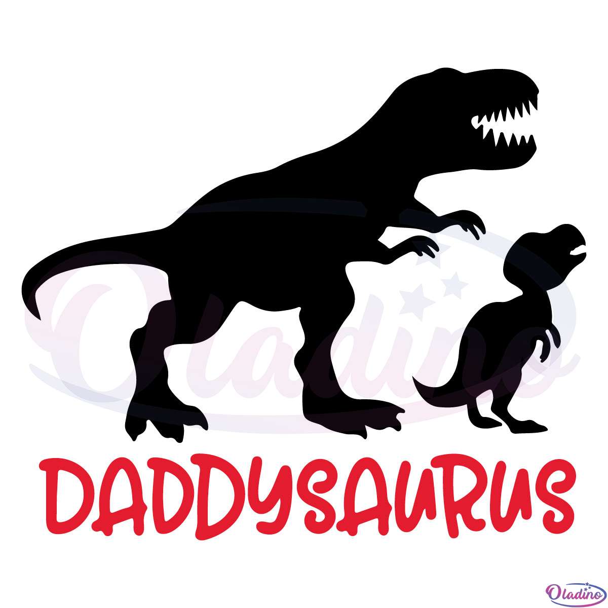 Daddysaurus Daddy Dinosaur Father And Son Svg Digital File