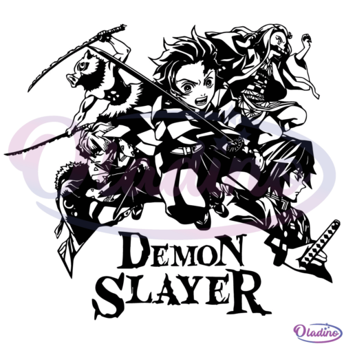 Demon Slayer Wall Art SVG