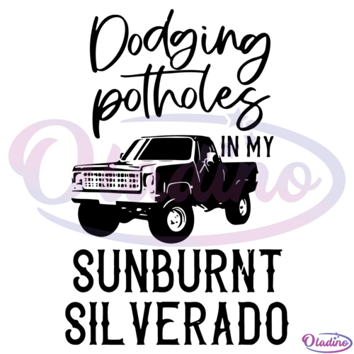 Dodging Potholes SVG PNG File