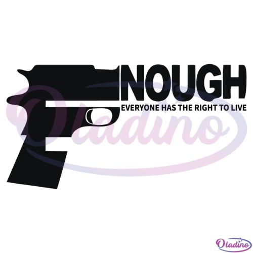 Enough End Gun Violence SVG PNG Digital File