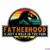 Fatherhood Is A Walk In The Park Vintage Svg, Fatherhood Svg File