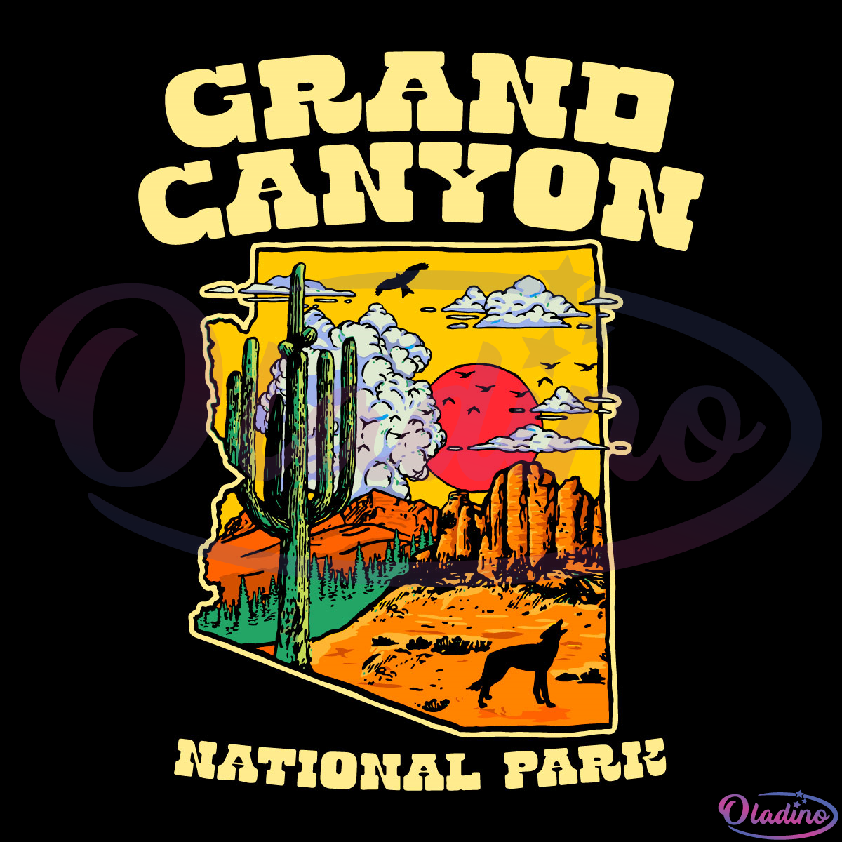 Grand Canyon National Park SVG PNG Digital File, Arizona Pride Svg
