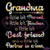 Grandma A Little Bit Parent SVG PNG File, Grandma Svg