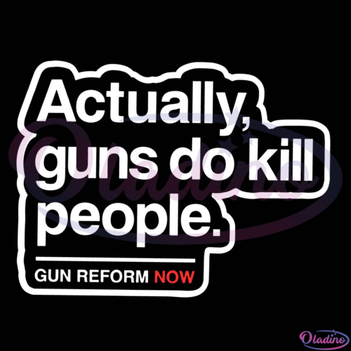 Gun Control Sticker SVG