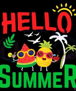 Hello Summer Funny Vacation Svg, Beach Vibes Svg Digital File