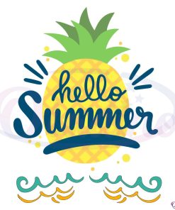 Hello Summer Vacation Svg, Summer Vibes Svg Digital File