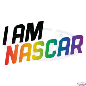 I Am NASCAR Svg, Nascar Pride LGBT Flag Svg, Nascar Rainbow Svg