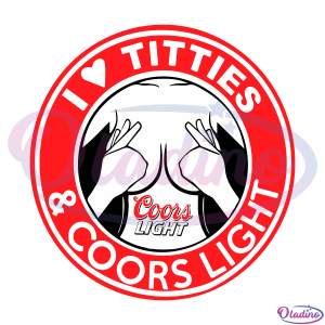I Love Titties And Coors Light Logo SVG PNG, Coors Light Beer