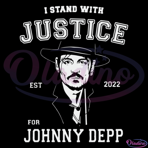 I Stand With Justice For Johnny Depp Silhouette Svg