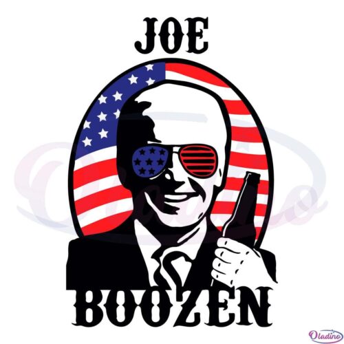 JOE BOOZEN Funny American Flag Svg File