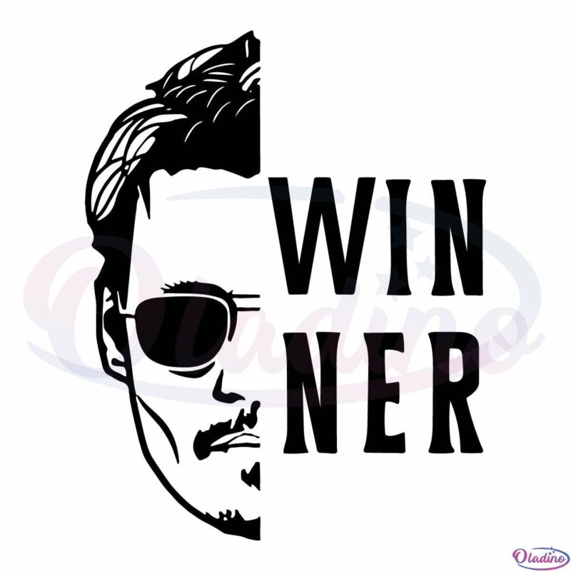 Johnny Depp Winner Justice For Johnny Victory Tee SVG Digital File