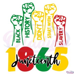 Juneteenth 1865 Black History Svg File