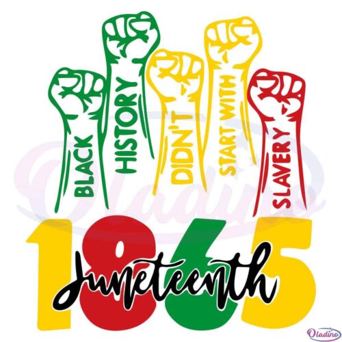 Juneteenth 1865 Black History Svg File