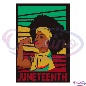 Juneteenth African American Woman Celebrate Black Independence