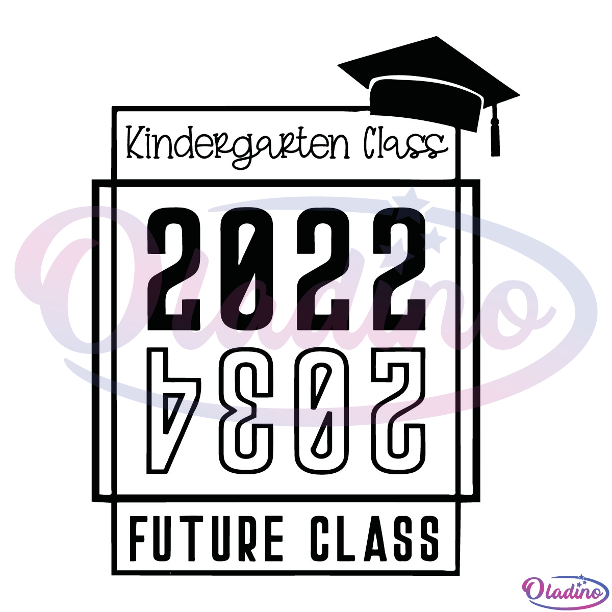 Kindergarten Class 2022 Graduation 2034 Future Class SVG Digital