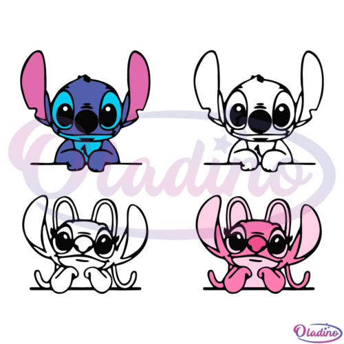 Lilo Stitch Cute Bundle SVG PNG