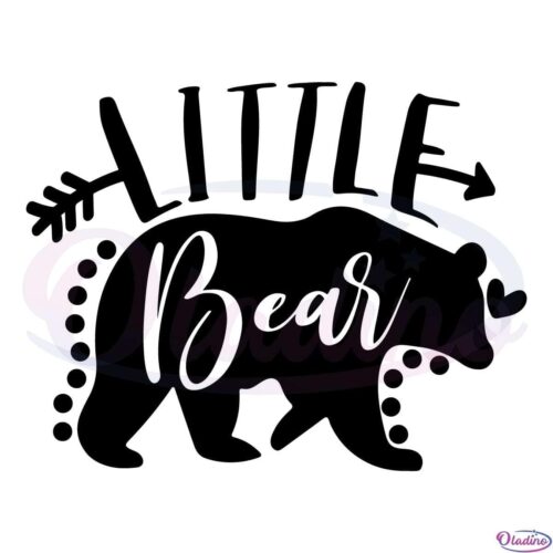 Little Bear Baby SVG Digital File Newborn svg