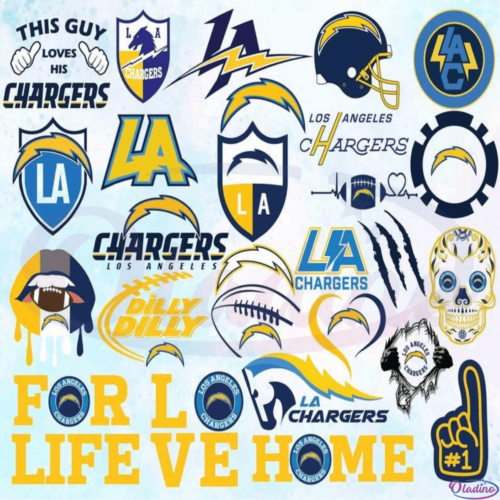 Los Angeles Chargers Bundle Svg File