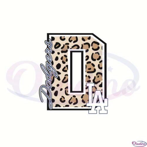 Los Angeles Dodgers Leopard Logo Baseball Team Svg File