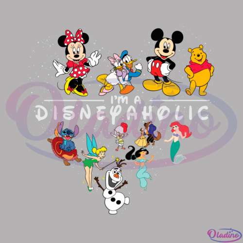 Mickey Im Disney Aholic SVG PNG Digital File