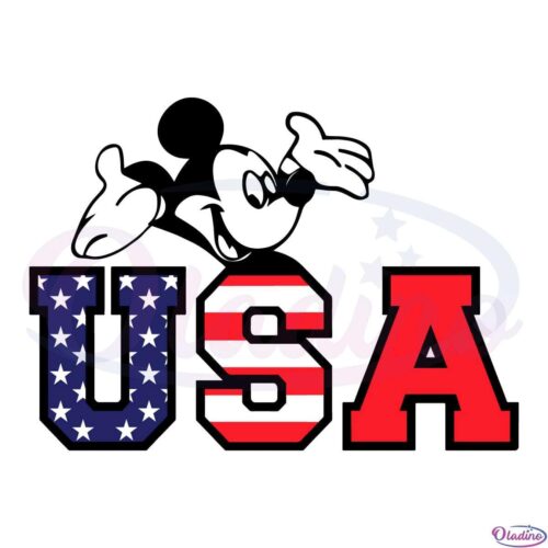 Mickey USA 4th Of July SVG