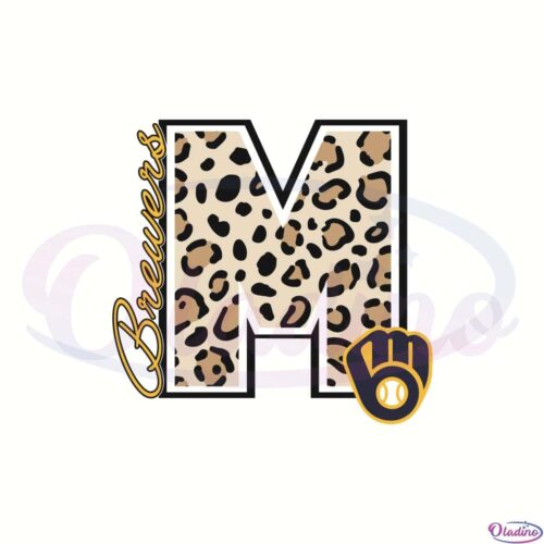 Milwaukee Brewers Leopard Logo Baseball Team Svg Digital File