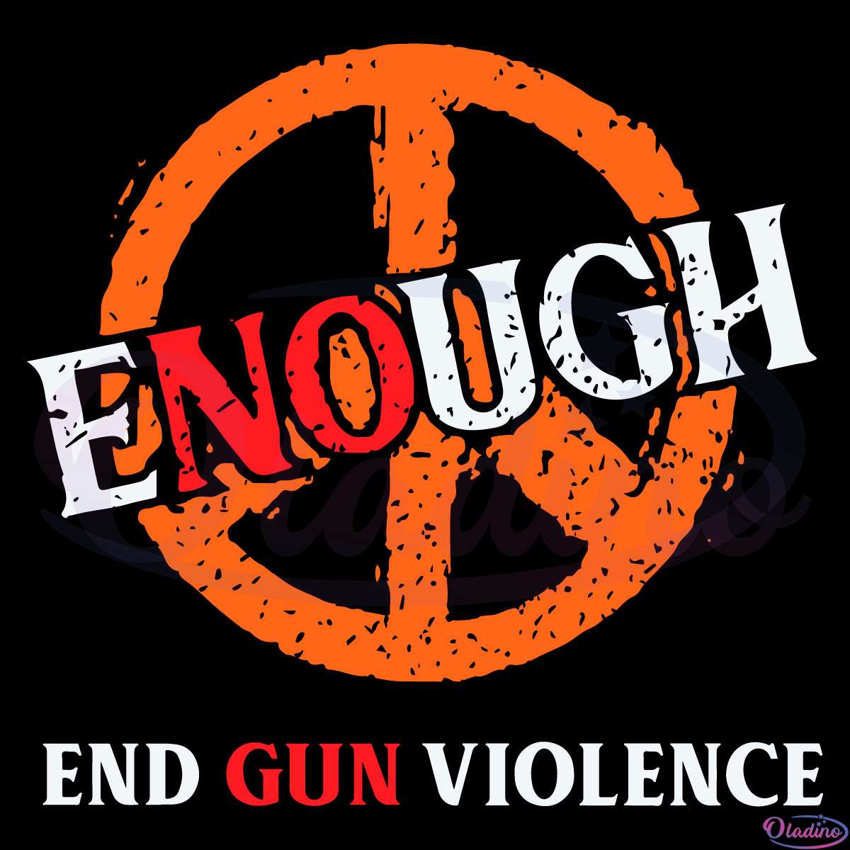No Gun Enough End Gun Violence Peace Sign Svg File, Peace Sign Svg