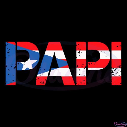 Papi American Flag Patriotic Fathers Day Svg Digital File