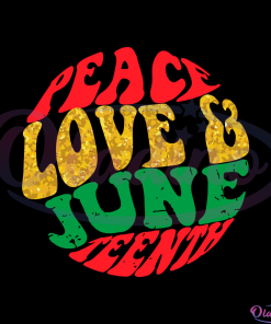 Peace Love Juneteenth SVG, Breaking Chains SVG