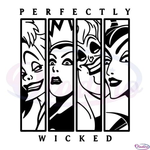 Perfectly Wicked Villains Wicked Svg Digital File