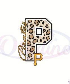 Pittsburgh Pirates Leopard Baseball MLB Team Svg Digital File