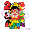 Ryans World 2 Years Old SVG PNG Digital File, Birthday Svg